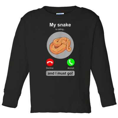 Funny Snake Snake Lover Snake Owner Collector Gift Toddler Long Sleeve Shirt