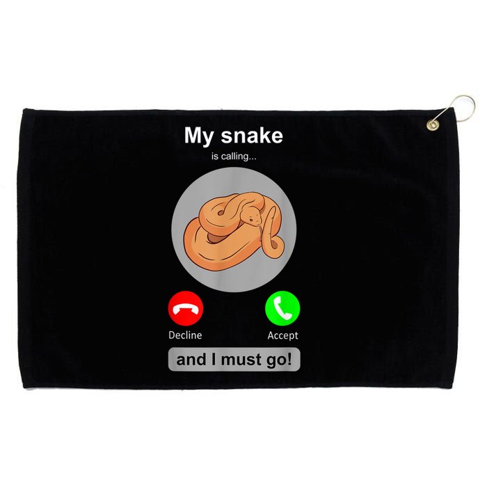 Funny Snake Snake Lover Snake Owner Collector Gift Grommeted Golf Towel