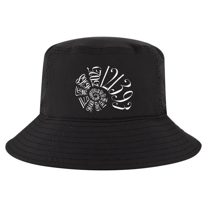 Fibonacci Sequence Spiral Cool Comfort Performance Bucket Hat