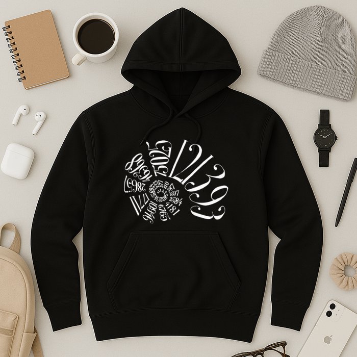 Fibonacci Sequence Spiral Hoodie