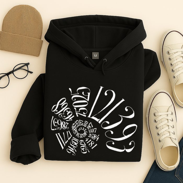 Fibonacci Sequence Spiral Hoodie