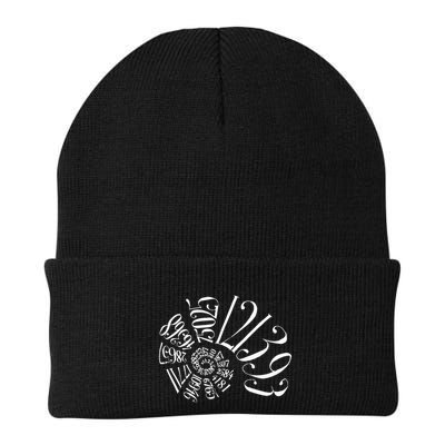 Fibonacci Sequence Spiral Knit Cap Winter Beanie