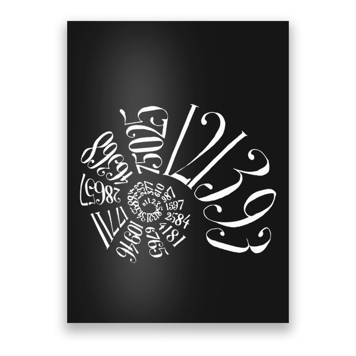 Fibonacci Sequence Spiral Poster