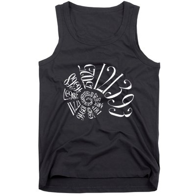 Fibonacci Sequence Spiral Tank Top
