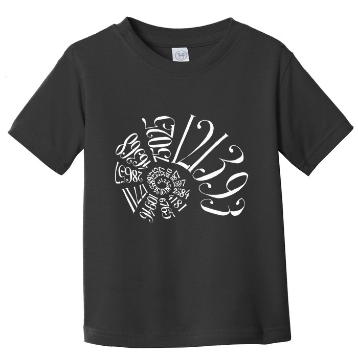 Fibonacci Sequence Spiral Toddler T-Shirt