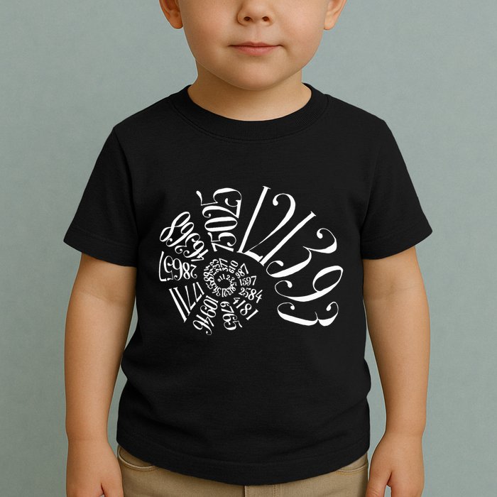 Fibonacci Sequence Spiral Toddler T-Shirt