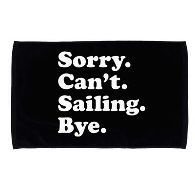 Funny Sailing Sailboat Gift For Men Women Microfiber Hand Towel