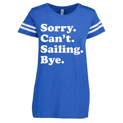 Funny Sailing Sailboat Gift For Men Women Enza Ladies Jersey Football T-Shirt