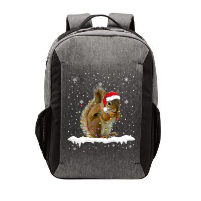 Funny Santa Squirrel Christmas Lights Animals Lover Gift Vector Backpack