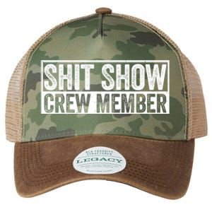 Funny S.h.i.t Show Crew Member Hilarious For Adults Legacy Tie Dye Trucker Hat