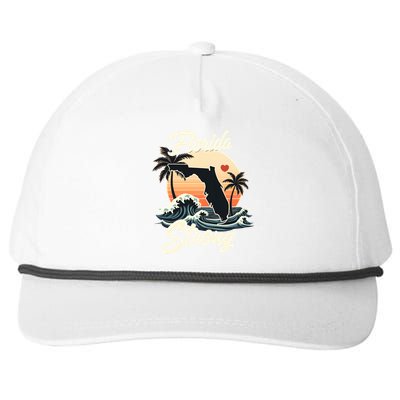 Florida Strong Support & Pray For Florida Snapback Five-Panel Rope Hat