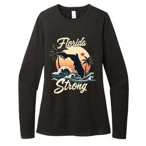 Florida Strong Support & Pray For Florida Womens CVC Long Sleeve Shirt