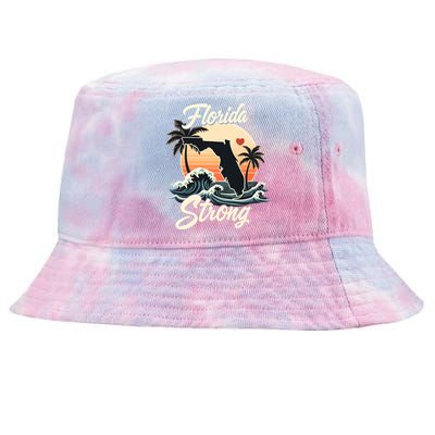 Florida Strong Support & Pray For Florida Tie-Dyed Bucket Hat