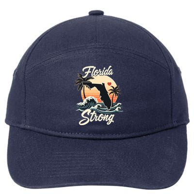 Florida Strong Support & Pray For Florida 7-Panel Snapback Hat