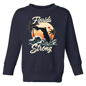 Florida Strong Support & Pray For Florida Toddler Sweatshirt