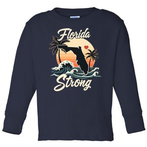 Florida Strong Support & Pray For Florida Toddler Long Sleeve Shirt