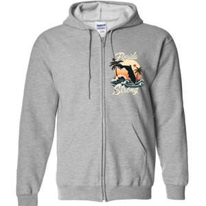 Florida Strong Support & Pray For Florida Full Zip Hoodie