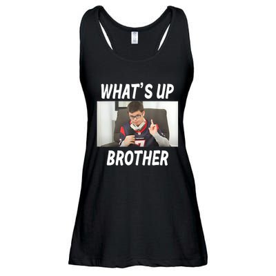 Funny Sketch Streamer Whats Up Brother Funny Meme Ladies Essential Flowy Tank