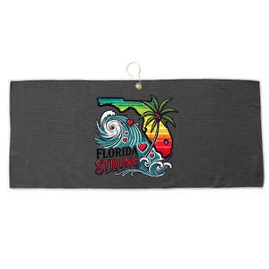 Florida Strong Support Pray For Tampa Bay Strong Community Gift Large Microfiber Waffle Golf Towel