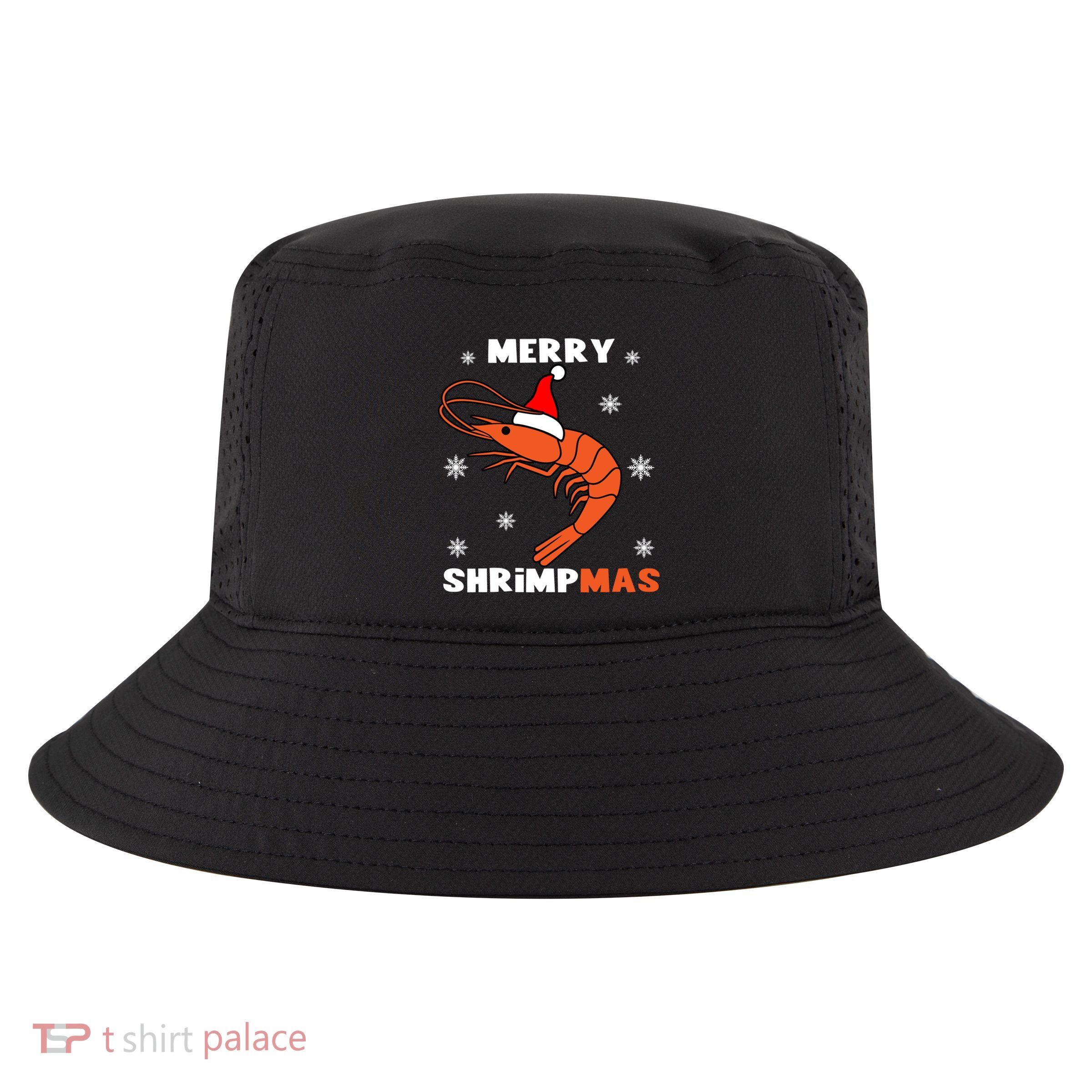 Funny Shrimp Seafood Shellfish Merry Shrimpmas Christmas Meaningful Gift Cool Comfort Performance Bucket Hat