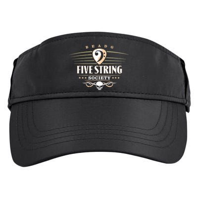 Five String Society For 5 String Bass Guitar Players Adult Drive Performance Visor