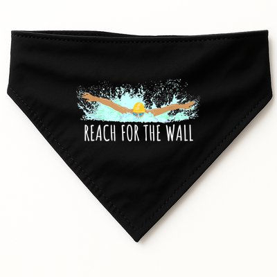 Funny Swimming Swim Team Gift Swimmer Quote Saying TShirt USA-Made Doggie Bandana