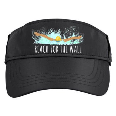 Funny Swimming Swim Team Gift Swimmer Quote Saying TShirt Adult Drive Performance Visor