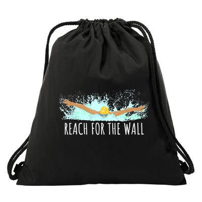 Funny Swimming Swim Team Gift Swimmer Quote Saying TShirt Drawstring Bag