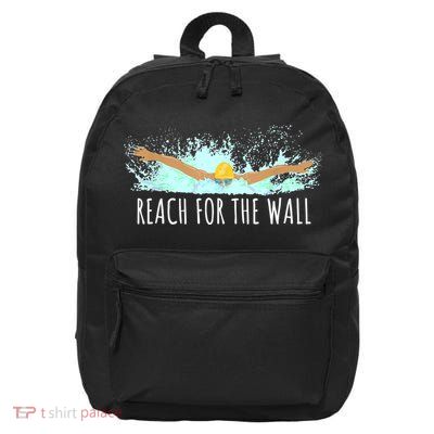 Funny Swimming Swim Team Gift Swimmer Quote Saying TShirt 16 in Basic Backpack