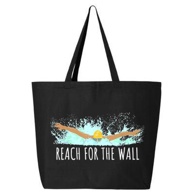Funny Swimming Swim Team Gift Swimmer Quote Saying TShirt 25L Jumbo Tote