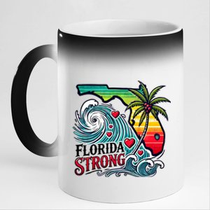 Florida Strong Support Pray For Tampa Bay Strong Community 11oz Black Color Changing Mug