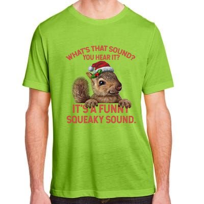 Funny Squeaky Sound Gift Christmas Squirrel Gift Adult ChromaSoft Performance T-Shirt