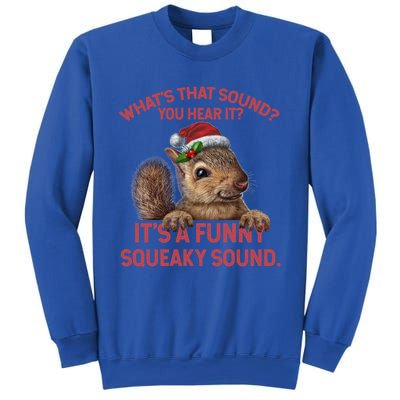 Funny Squeaky Sound Gift Christmas Squirrel Gift Sweatshirt