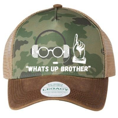 Funny Sketch Streamer Whats Up Brother Legacy Tie Dye Trucker Hat