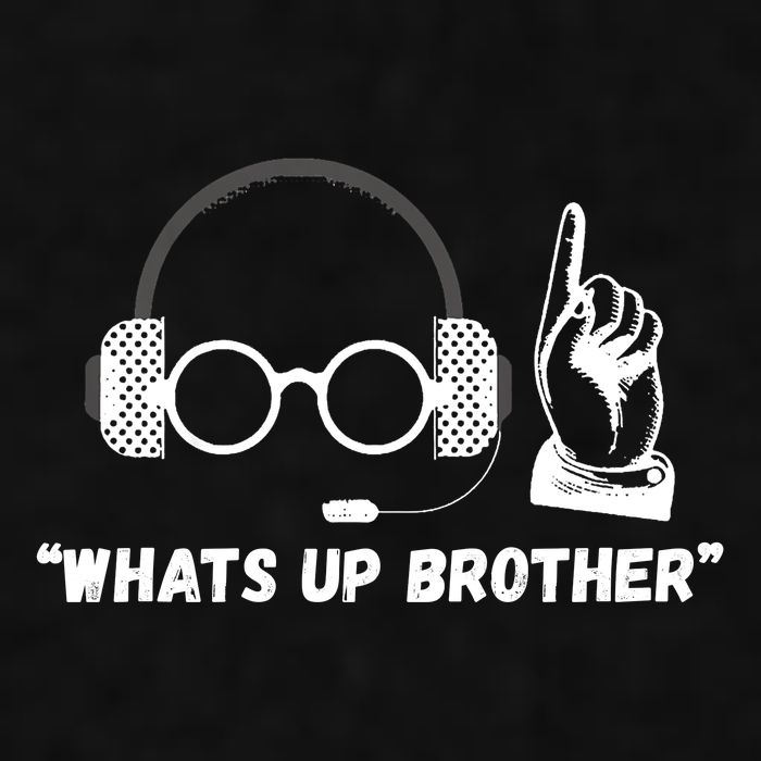 Funny Sketch Streamer Whats Up Brother Ladies PosiCharge Tri-Blend Wicking Tank