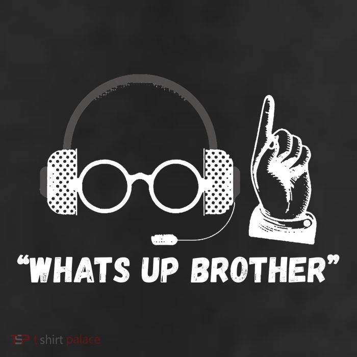 Funny Sketch Streamer Whats Up Brother 25L Jumbo Tote