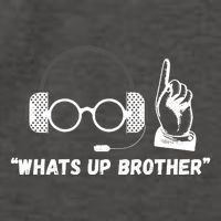 Funny Sketch Streamer Whats Up Brother Vector Backpack