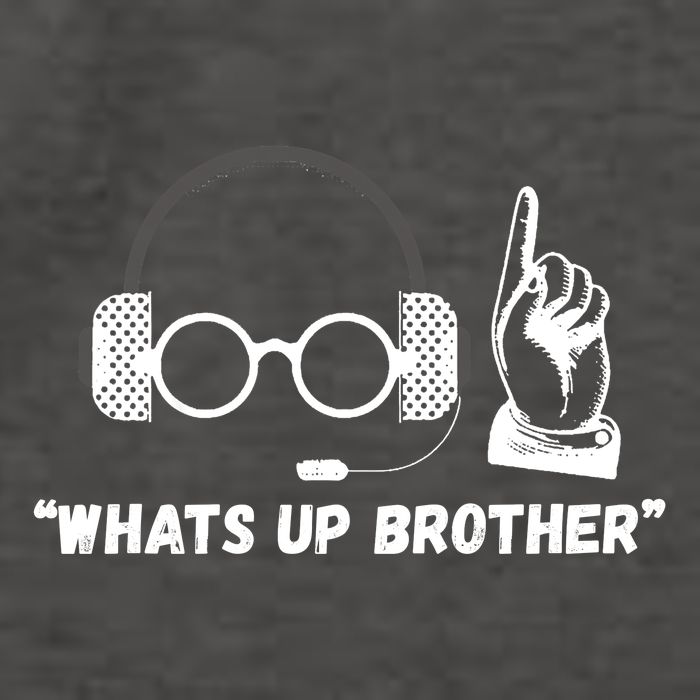 Funny Sketch Streamer Whats Up Brother Vector Backpack