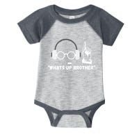 Funny Sketch Streamer Whats Up Brother Infant Baby Jersey Bodysuit