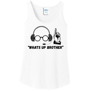 Funny Sketch Streamer Whats Up Brother Ladies Essential Tank