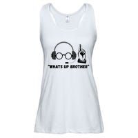 Funny Sketch Streamer Whats Up Brother Ladies Essential Flowy Tank