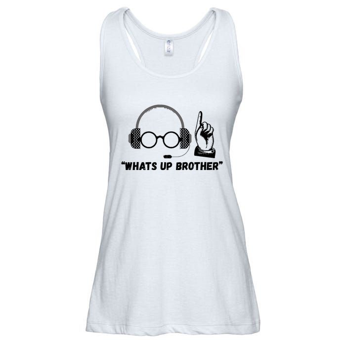 Funny Sketch Streamer Whats Up Brother Ladies Essential Flowy Tank