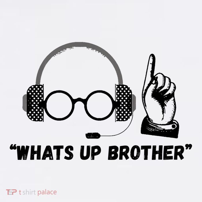 Funny Sketch Streamer Whats Up Brother Flat Bill Trucker Hat