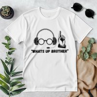 Funny Sketch Streamer Whats Up Brother Premium T-Shirt