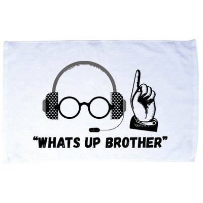 Funny Sketch Streamer Whats Up Brother Microfiber Hand Towel