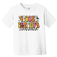 Funny Spooky Season Retro Spooky Teacher Halloween Costume Toddler T-Shirt