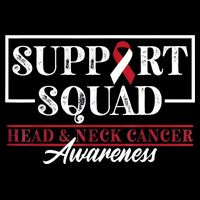 Funny Support Squad I HNSCC Head And Neck Cancer Awareness 16 in Basic Backpack