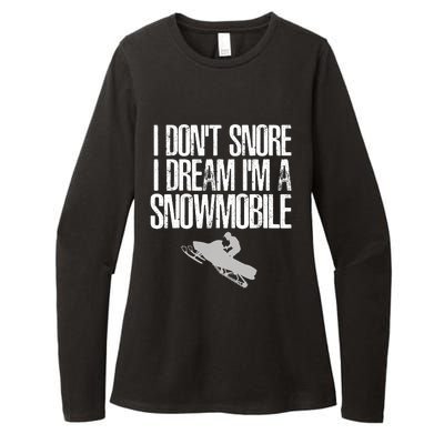 Funny Snowmobile Shirt Snowmobiling Lovers Sport Fans  Womens CVC Long Sleeve Shirt