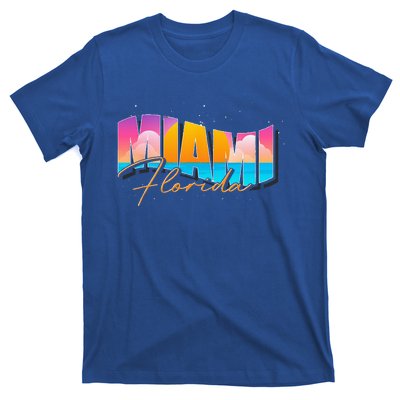 FL State Summer Vacation Tropical South Beach Miami Florida T-Shirt