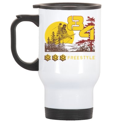 Freestyle Skiing Ski Sport Great Gift Stainless Steel Travel Mug